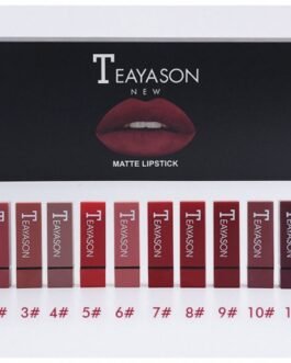 New set of 12-color square tube lipstick matte lipstick