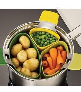 3 SET STAINLESS STEEL FOOD STEAMER