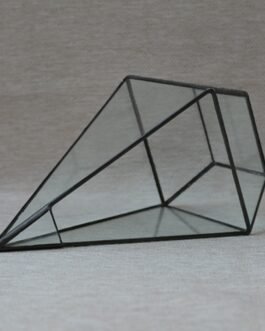 Brand New Pyramid Glass Terrarium