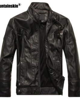 Brand New Men’s Winter Collared Leather Jacket