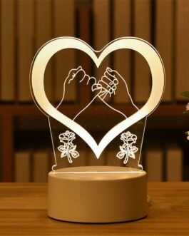 Brand New 3D Acrylic Love Lamp for Home Decor